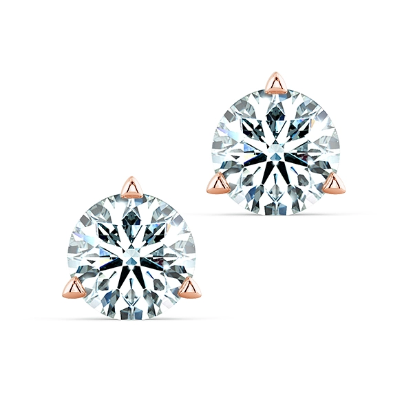 Three Prong Triangle Earrings For Men BTA1102 1